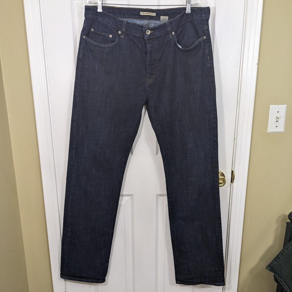 John Varvatos U.S.A. Authentic Dark Blue Wash Straight Leg Denim Jeans - 38R*